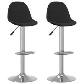 Kitchen stools 2 units black fabric by , Kitchen stools - Ref: Foro24-333387, Price: 133,38 €, Discount: %