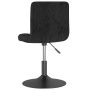 Sillas de comedor giratorias 6 unidades terciopelo negro de , Sillas de comedor - Ref: Foro24-3087489, Precio: 352,80 €, Desc...