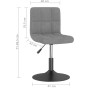 Sillas de comedor giratorias 4 unidades terciopelo gris oscuro de , Sillas de comedor - Ref: Foro24-3087482, Precio: 236,99 €...