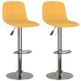 Kitchen stools 2 units yellow fabric by , Kitchen stools - Ref: Foro24-333952, Price: 136,67 €, Discount: %