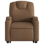 Reclining massage chair with brown fabric footrest by , Armchairs - Ref: Foro24-3204384, Price: 293,65 €, Discount: %