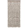 Cortina mosquitera chenilla gris taupe y blanco 100x220 cm de vidaXL, Mosquiteras para ventanas - Ref: Foro24-325462, Precio:...