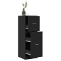 Engineered wood black medicine cabinet 40x41x118 cm by , Lockers and storage cabinets - Ref: Foro24-855197, Price: 87,80 €, D...