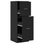 Engineered wood black medicine cabinet 40x41x118 cm by , Lockers and storage cabinets - Ref: Foro24-855197, Price: 87,80 €, D...