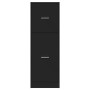 Engineered wood black medicine cabinet 40x41x118 cm by , Lockers and storage cabinets - Ref: Foro24-855197, Price: 87,80 €, D...