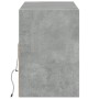 Wall-mounted TV stand with LED lights in concrete gray, 130x31x45 cm. by , TV Furniture - Ref: Foro24-852344, Price: 105,71 €...