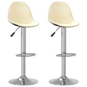 Kitchen stools 2 units cream fabric by , Kitchen stools - Ref: Foro24-333383, Price: 123,81 €, Discount: %