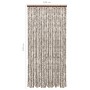 Taupe gray and white chenille mosquito net curtain 100x220 cm by vidaXL, Mosquito nets for windows - Ref: Foro24-325462, Pric...