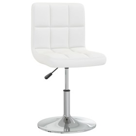 Silla de comedor de cuero sintético blanco de , Sillas de comedor - Ref: Foro24-3087438, Precio: 86,99 €, Descuento: %