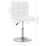 Silla de comedor de cuero sintético blanco de , Sillas de comedor - Ref: Foro24-3087438, Precio: 86,99 €, Descuento: %