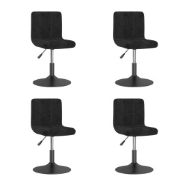 Swivel dining chairs 4 units black velvet by , dining chairs - Ref: Foro24-3087478, Price: 237,78 €, Discount: %