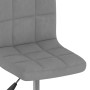 Silla de comedor giratoria de terciopelo gris claro de , Sillas de comedor - Ref: Foro24-3087503, Precio: 89,26 €, Descuento: %