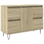 Mueble de baño madera de ingeniería roble Sonoma 80x33x60 cm de , Muebles de baño - Ref: Foro24-849683, Precio: 88,34 €, Desc...