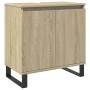 3-piece bathroom furniture set made of Sonoma oak plywood. by , Bathroom furniture - Ref: Foro24-3307675, Price: 197,29 €, Di...