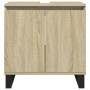 3-piece bathroom furniture set made of Sonoma oak plywood. by , Bathroom furniture - Ref: Foro24-3307675, Price: 197,29 €, Di...