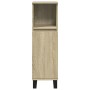 Set de muebles de baño 3 pzas madera contrachapada roble Sonoma de , Muebles de baño - Ref: Foro24-3307675, Precio: 198,32 €,...