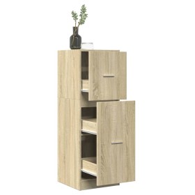 Engineered wood medicine cabinet in Sonoma oak 40x41x118 cm by , Lockers and storage cabinets - Ref: Foro24-855198, Price: 85...