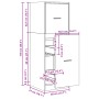 Medizinschrank aus Sonoma-Eichen-Ingenieurholz 40x41x118 cm. von , Schließfächer und Lagerschränke - Ref: Foro24-855198, Prei...