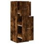 Engineered smoked oak wood medicine cabinet 40x41x118 cm by , Lockers and storage cabinets - Ref: Foro24-855200, Price: 85,50...