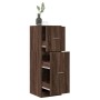 Medicine cabinet made of brown oak wood, 40x41x118 cm. by , Lockers and storage cabinets - Ref: Foro24-855202, Price: 87,80 €...