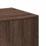 Medicine cabinet made of brown oak wood, 40x41x118 cm. by , Lockers and storage cabinets - Ref: Foro24-855202, Price: 87,80 €...