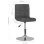 Swivel dining chairs 2 units dark gray fabric by , dining chairs - Ref: Foro24-334210, Price: 112,46 €, Discount: %