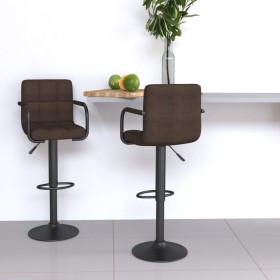 Kitchen stools, 2 units, brown fabric by , Kitchen stools - Ref: Foro24-334638, Price: 156,70 €, Discount: %