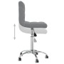 Light gray fabric swivel office chair by , Office chairs - Ref: Foro24-334313, Price: 96,26 €, Discount: %