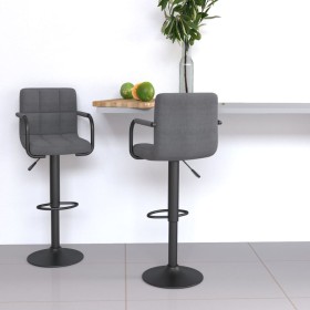 Kitchen stools 2 units light gray fabric by , Kitchen stools - Ref: Foro24-334635, Price: 159,90 €, Discount: %