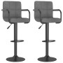 Kitchen stools 2 units light gray fabric by , Kitchen stools - Ref: Foro24-334635, Price: 154,99 €, Discount: %