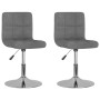 Swivel dining chairs 2 units light gray fabric by , dining chairs - Ref: Foro24-334209, Price: 103,07 €, Discount: %