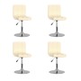 Sillas de comedor giratorias 4 unidades tela crema de , Sillas de comedor - Ref: Foro24-3087450, Precio: 211,91 €, Descuento: %