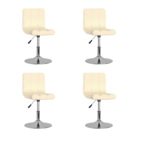 Swivel dining chairs 4 units cream fabric by , dining chairs - Ref: Foro24-3087450, Price: 199,99 €, Discount: %