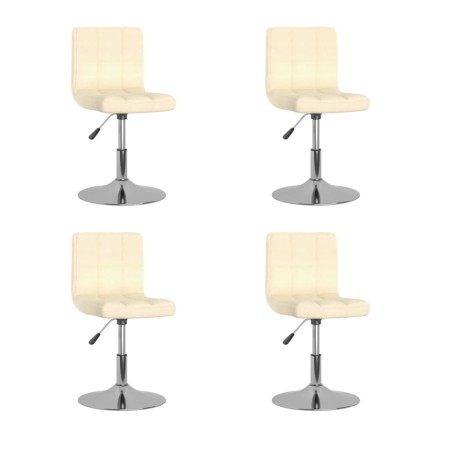 Sillas de comedor giratorias 4 unidades tela crema de , Sillas de comedor - Ref: Foro24-3087450, Precio: 199,99 €, Descuento: %