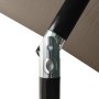 Umbrella with LED and taupe gray steel pole 2x3 m by vidaXL, Umbrellas - Ref: Foro24-313789, Price: 76,34 €, Discount: %