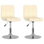 Swivel dining chairs, 2 units, cream-colored fabric by , dining chairs - Ref: Foro24-334211, Price: 110,45 €, Discount: %