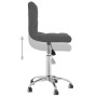 Dark gray fabric swivel office chair by , Office chairs - Ref: Foro24-334314, Price: 82,70 €, Discount: %