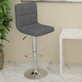 Gray synthetic leather kitchen stool by , Kitchen stools - Ref: Foro24-334224, Price: 92,64 €, Discount: %