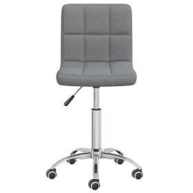 Silla de comedor giratoria tela gris claro de , Sillas de comedor - Ref: Foro24-3087531, Precio: 96,26 €, Descuento: %