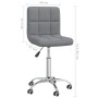 Light gray fabric swivel dining chair by , dining chairs - Ref: Foro24-3087531, Price: 96,26 €, Discount: %