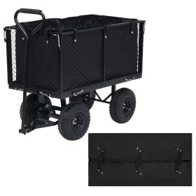 Garden cart cover black fabric 81x41x40 cm by vidaXL, Forklift parts - Ref: Foro24-92587, Price: 24,10 €, Discount: %