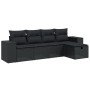 Set de muebles de jardín 5 pzas y cojines ratán sintético negro de , Conjuntos de jardín - Ref: Foro24-3264391, Precio: 347,3...