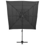 4-tier parasol with anthracite aluminum pole 250x250 cm by vidaXL, Umbrellas - Ref: Foro24-313822, Price: 193,33 €, Discount: %