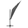 4-tier parasol with anthracite aluminum pole 250x250 cm by vidaXL, Umbrellas - Ref: Foro24-313822, Price: 193,33 €, Discount: %