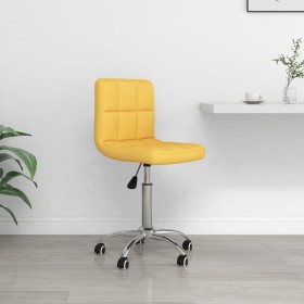 Mustard yellow fabric swivel office chair by , Office chairs - Ref: Foro24-334320, Price: 80,99 €, Discount: %