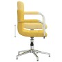 Mustard yellow fabric swivel office chair by , Office chairs - Ref: Foro24-334736, Price: 106,63 €, Discount: %