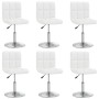 Sillas de comedor 6 unidades cuero sintético blanco de , Sillas de comedor - Ref: Foro24-3087428, Precio: 334,44 €, Descuento: %