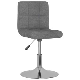 Silla de comedor giratoria tela gris claro de , Sillas de comedor - Ref: Foro24-3087468, Precio: 82,86 €, Descuento: %