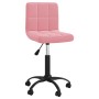 Silla de comedor giratoria de terciopelo rosa de , Sillas de comedor - Ref: Foro24-3087601, Precio: 95,32 €, Descuento: %