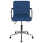 Blue fabric swivel dining chair by , dining chairs - Ref: Foro24-3088159, Price: 100,81 €, Discount: %